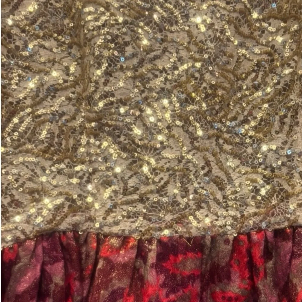 Anthropologie Wren Gold and Red Sleeveless Dress Size Medium (M) - Picture 4 of 11